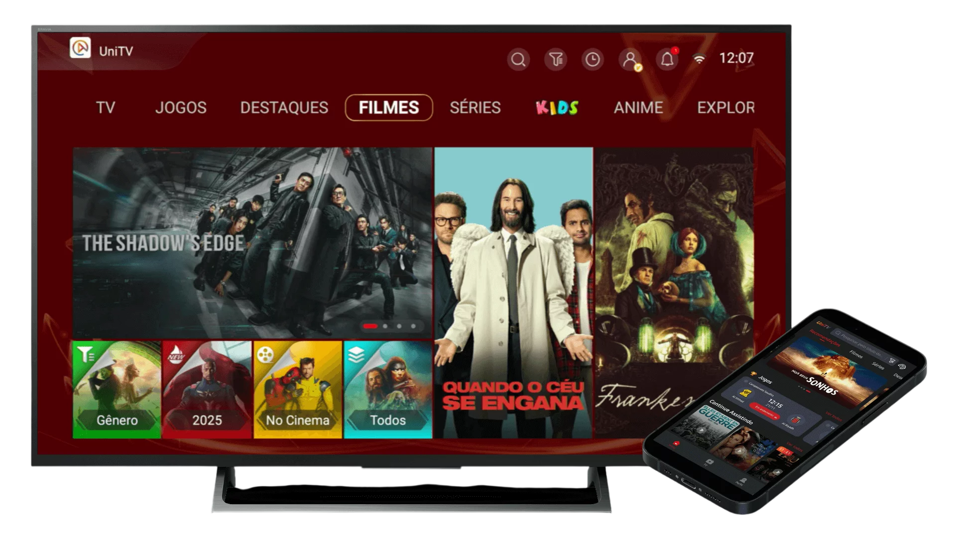 Produtos digitais disponíveis na RecargaFast